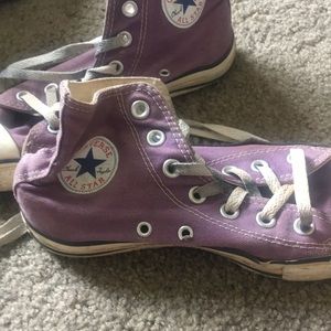 Converse high tops // purple